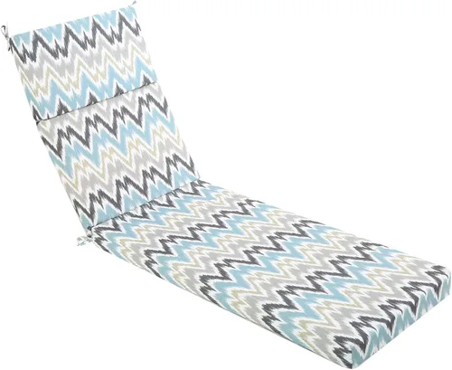 Miniatura 34 de idee-home Cojines de tumbona para exteriores, para muebles de patio, 72 pulgadas de largo x 21 pulgadas de ancho x 3 pulgadas de profundidad