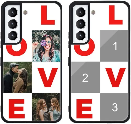 Miniatura 66 de Funda de teléfono personalizada para Samsung Galaxy S22+ / S22 Plus 5G, funda de TPU suave de vidrio templado antiarañazos personalizada con foto