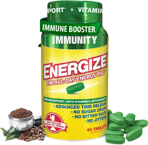 Miniatura 10 de iSatori Energize - Pastillas de cafeína de liberación prolongada, sin nerviosismo o choque, pastillas de energía de acción rápida para todo el día