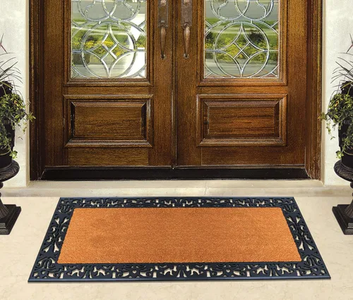 Miniatura 68 de A1HC Tapete para Puerta de Fibra de Coco Natural y Caucho, 30"x48" – Grueso, Duradero, Resistente, Anti-Desprendimiento, Resistente a