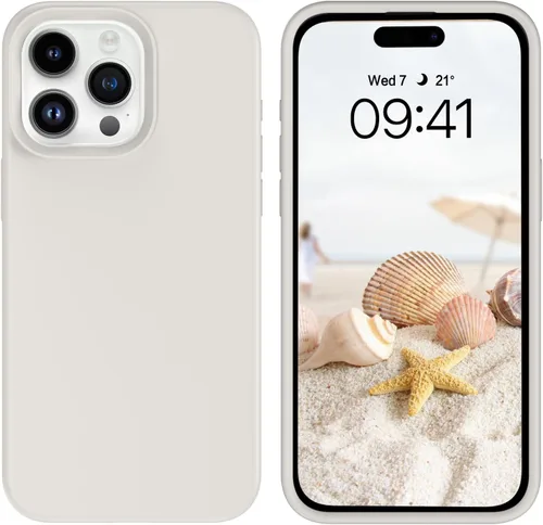 Miniatura 58 de GUAGUA Funda compatible con iPhone 17 Pro Max de 6.9 pulgadas, silicona líquida, goma de gel suave, delgada, forro de microfibra delgada