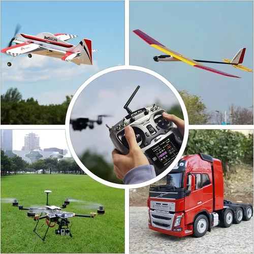 Miniatura 7 de Radiolink AT9S Pro 10/12 Canales Transmisor y Receptor de Radio R9DS, Largo Alcance para Avión/Jet/Drone de Carrera FPV/Cuad/Camión RC Coche/Barco