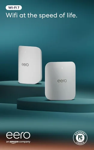 Presentamos el router Wi-Fi 7 triple banda Amazon eero Pro 7 (modelo más reciente): Compatible con planes de internet de hasta 5 Gbps, cobertura de