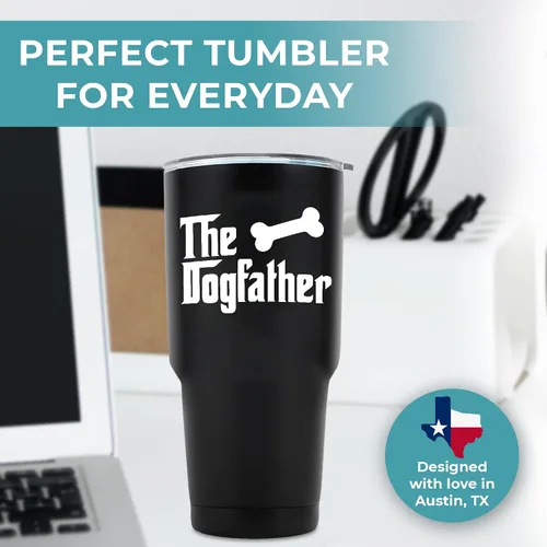 Miniatura 7 de Vaso de perro de 30 onzas, regalos para los amantes de los perros para hombres, perros, papá, tazas de café, regalos de perro para hombres, perro