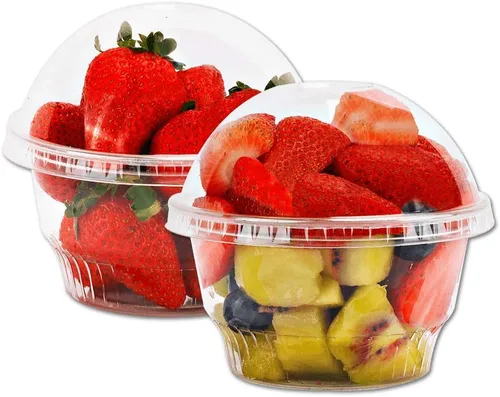 Tazas de postre de plástico transparente con tapa, 30 juegos de cuencos desechables para helado, parfait, pudín de plátano, gelatina y postres