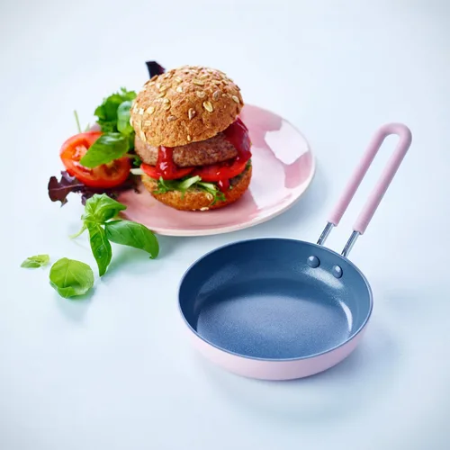Miniatura 2 de GreenPan Mini - Mini sartén antiadherente para huevos, cerámica saludable, 5", redonda, sin PFAS, apta para lavavajillas, mango de enfriamiento, Rosa
