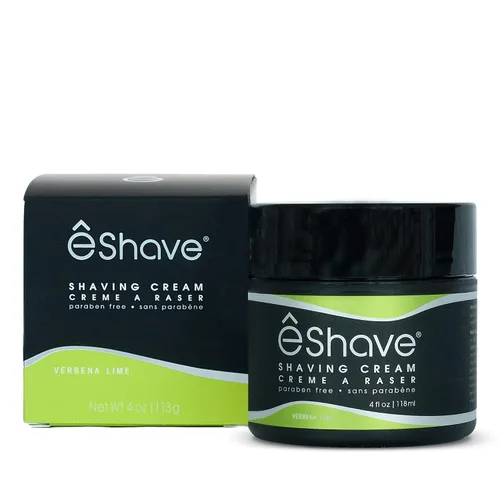 Miniatura 8 de eShave Crema de afeitar para hombres de 4 onzas, almendra, evita la irritación del afeitado y las quemaduras de afeitar, genera una rica espuma