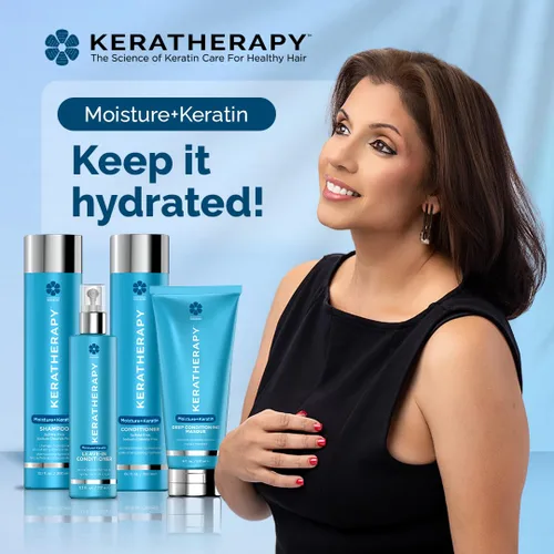 Miniatura 9 de KERATHERAPY Champú hidratante con infusión de queratina, 33.8 onzas líquidas, 33.8 fl oz, champú hidratante antiencrespamiento para cuero cabelludo