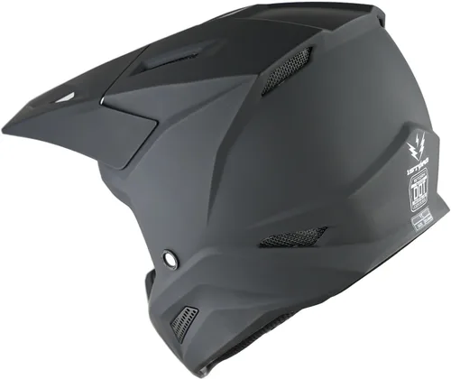 Miniatura 8 de 1Storm - Casco de motocross para jóvenes, ATV, BMX, MX, motocicleta todoterreno, kart, patinetas, multideportes, para niños, color negro mate +