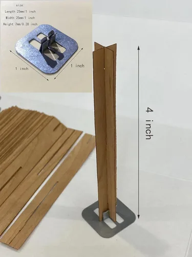 Miniatura 2 de PXBBZDQ Mechas de madera cruzada para hacer velas, 75 mechas de madera agrietada para velas, 25