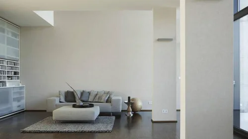 Miniatura 4 de CONCORD WALLCOVERINGS ™ Papel tapiz moderno con textura lisa, pared decorativa de vinilo, crema, gris, 21 pulgadas x 33 pies (57 pies cuadrados)