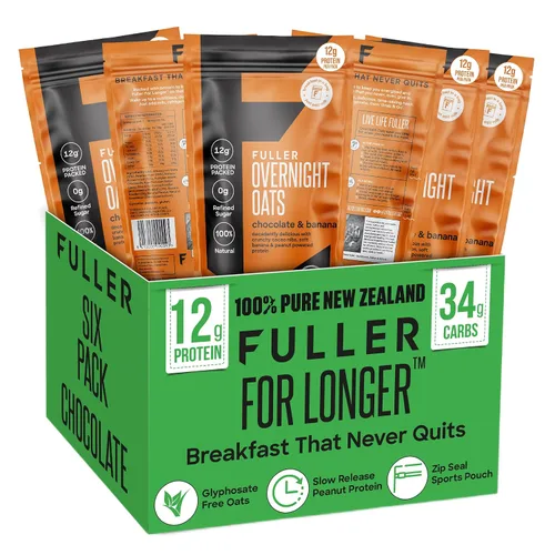 Miniatura 3 de Deliciosa avena nocturna con alto contenido de proteínas y arándanos y vainilla, FULLER diseñado por nutricionistas para más tiempo con bajo