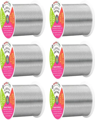 Miniatura 162 de Mandala Crafts - Alambre de aluminio anodizado de 8 calibre para hacer joyas - 9.75 m de alambre flexible negro colorido - Flexible para bonsái