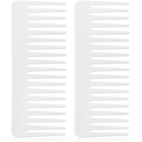 Miniatura 12 de Patelai Peine de Dientes Anchos Peine Grande Desenredante de Cabello para Cabello Rizado, Húmedo y Seco, Accesorios Desenredantes Sin Mango
