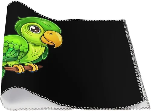 Miniatura 3 de Green Parrot Placemats Set of 6 Resistant Table Mats Washable Place Mats for Dinner Party Table Decoration