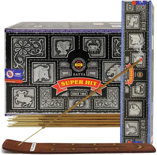 Miniatura 13 de TRUMIRI Paquete de soportes para incienso con varillas de incienso Satya Sai Baba Nagchampa de 3.53 oz (100 g) - Paquete de 1