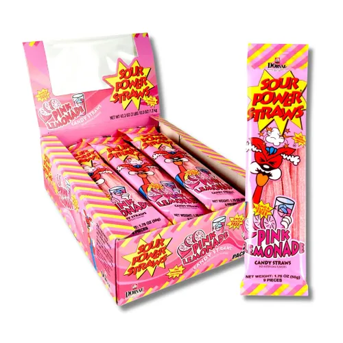 Miniatura 13 de Sour Power Premium Sorbetes de caramelo surtidos – Los caramelos de pajitas agrias originales desde 1985 – 50 g (Paquete de 6) – Vegano,