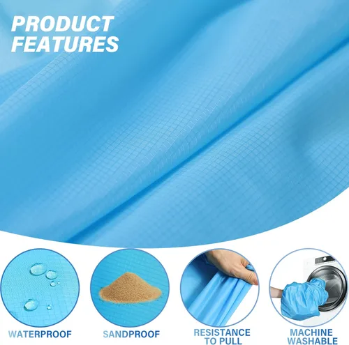 Miniatura 7 de Famstar Beach Blanket Oversized Extra Large 78"X81"/10'X9',Waterproof Sandproof Beach Blanket 2-8 Adults Lightweight Durable for Travel Camping