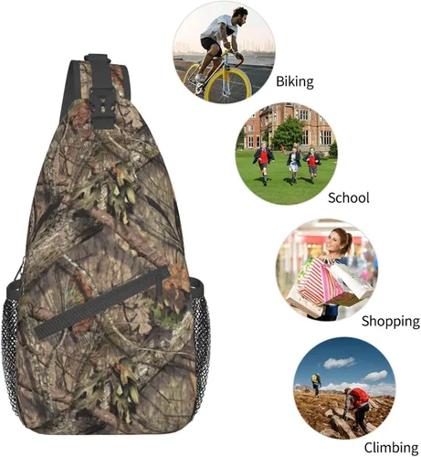 Miniatura 5 de VOOHDDY Bolso cruzado para mujeres y hombres, mochila de viaje para senderismo, bandolera, bolsa de pecho, casual, bolsa deportiva