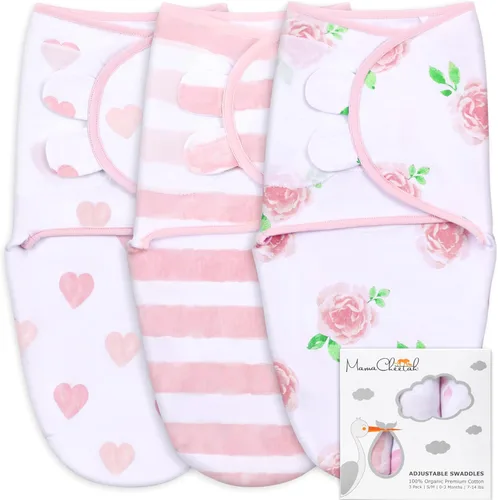 Miniatura 27 de Mama Cheetah Saco de envolver para bebés prematuros, saco de dormir orgánico para bebés prematuros, manta para envolver prematuros, envolturas