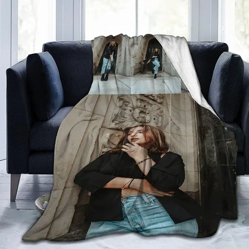Miniatura 20 de HooSo Manta Personalizada para Cama con Fotos y Texto, Mantas Personalizadas con Collage de Fotos para Regalo de Cumpleaños Familiar y Boda, Collage