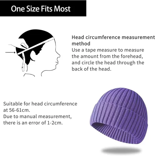 Miniatura 23 de Gorro de invierno para hombre y mujer, gorro de lana de punto para actividades al aire libre y uso diario