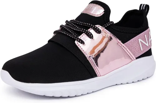 Nautica Niñas Zapatillas Deportivas Metálicas con Cordones para Correr I kappil I (Niño Grande - Niño Pequeño - Bebé)