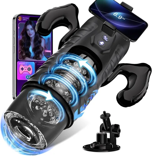 Miniatura 10 de EINSEO AI Sync Masturbador Masculino Juguetes Sexuales para Hombres - Juguetes Sexuales Masculinos para Adultos con 7 Modos de Empuje y 7 Modos