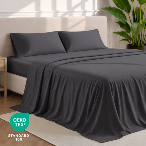 Miniatura 4 de Bare Home Juego de Sábanas Full - Sábanas de Cama Full de Microfibra Ultra-Suave de Lujo 1800 - Doble Cepillado - Bolsillos Profundos - Ajuste Fácil