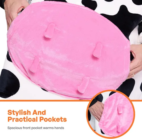 Miniatura 5 de Giggling Getup Manta Vestible con Capucha para Mujeres y Hombres Manta con Capucha Vestible de Forro Polar Sherpa Sudadera Manta Vestible Sherpa