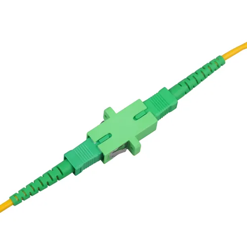 Miniatura 5 de Acoplador óptico de fibra óptica SC verde adaptador de fibra óptica monomodo SC, hembra SC a SC hembra APC acoplador óptico de fibra de modo único