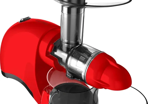 Miniatura 4 de F-9600 Exprimidor de masticación horizontal, prensa en frío, exprimidor profesional de velocidad lenta crea jugo continuo de frutas frescas