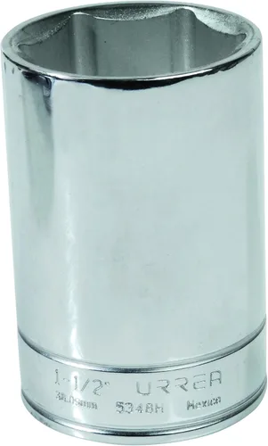 Urrea 5336H Unidad de 1/2 pulgada con enchufe profundo de 6 puntos, 1-1/8 pulgadas de largo