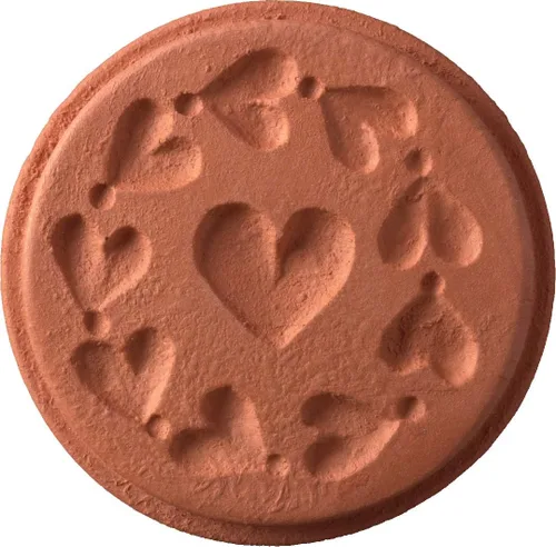 JBK Pottery Sellos de Galletas de Terra Cotta para Hornear, Seguros para Horno y Lavavajillas - Cortador de Galletas, Moldeador, Prensa de Sellos,