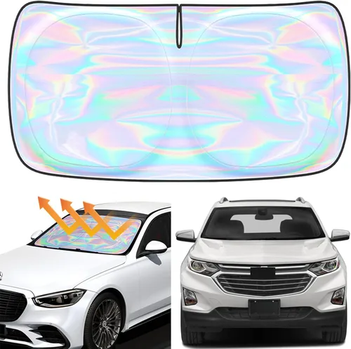 Miniatura 93 de Parasol para parabrisas Rivian R1S R1T 2022-2026 – Parasol compatible con Rivian R1S R1T plegable para ventana delantera, protector de visera solar
