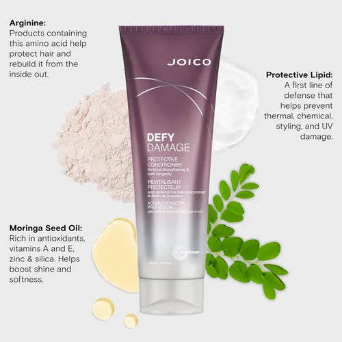Miniatura 6 de Joico Champú y acondicionador protector Defy Damage Para cabello teñido Fortalece los lazos y conserva el color del cabello Con aceite