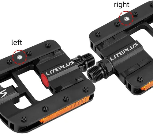 Miniatura 4 de Pedales plegables de bicicleta de aluminio, pedales de ciclismo antideslizantes universales de 9/16 pulgadas para pedal Brompton, para pedal dahon