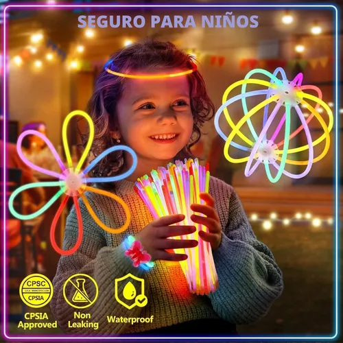Miniatura 4 de BUDI 467 piezas de palos brillantes para fiestas para niños y adultos, suministros de fiesta que brillan en la oscuridad, accesorios para el 4