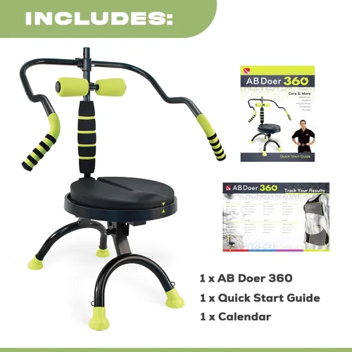 Miniatura 2 de AB Doer 360 - El sistema de máquina Ab Fitness proporciona un entrenamiento abdominal y activador muscular con ejercicios aeróbicos para quemar