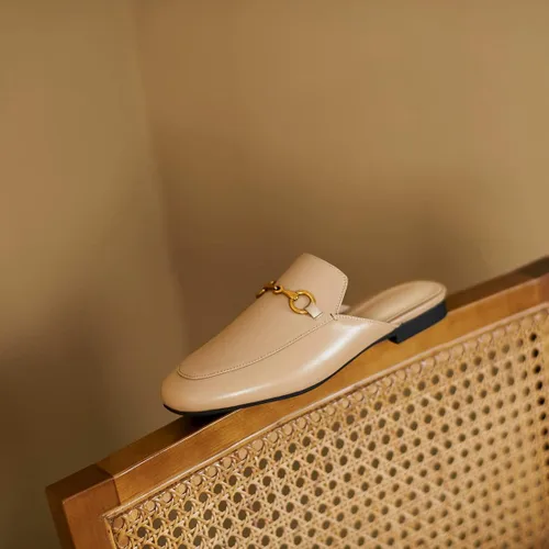 Miniatura 2 de Arqa - Mocasines de cuero para mujeres, sin cordones, sin respaldo, de tacón bajo, para deslizar el pie