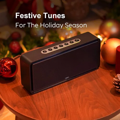 Miniatura 7 de DOSS SoundBox XL altavoces inalámbricos, sistema de altavoces para hogar inalámbricos, doble conductor con subwoofer de 12W, sonido HD de 20W, bajo