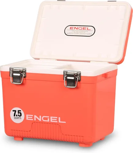 Miniatura 19 de Engel UC7 7.5qt a prueba de fugas, hermético, enfriador de caja de secado y pequeña lonchera rígida para hombres y mujeres Mango helado