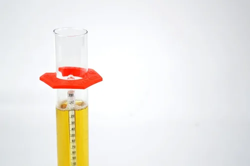 Miniatura 3 de Hidrómetro de triple escala y frasco de prueba de hidrómetro de vidrio de 13 pulgadas con soporte con parachoques de seguridad, elaboración