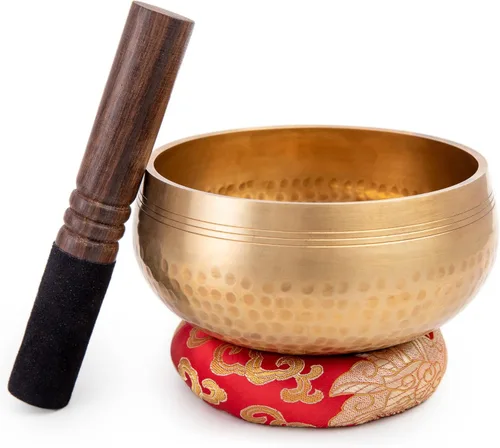 Miniatura 7 de Juego de cuencos tibetanos cantadores - Fácil de tocar para principiantes - Auténtico y elaborado a mano para meditación de atención plena, sonido