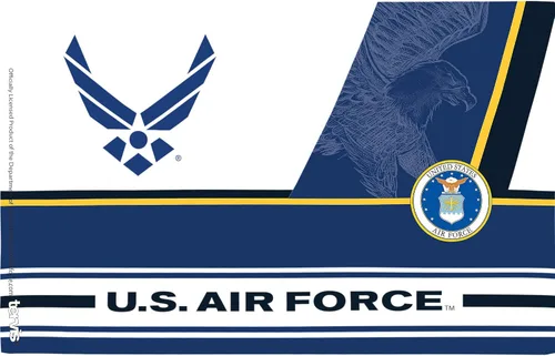 Miniatura 2 de Tervis Vaso aislado de doble pared Air Force Forever Proud fabricado en Estados Unidos mantiene las bebidas frías y calientes, 16 onzas, clásico