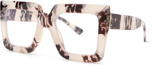 Miniatura 32 de Pro Acme Gafas de bloqueo de luz azul, marcos cuadrados grandes, anteojos falsos para mujer