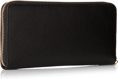 Miniatura 2 de MICHAEL Michael Kors Fulton Continental - Cartera de piel para mujer, con cremallera alrededor, color negro, Negro