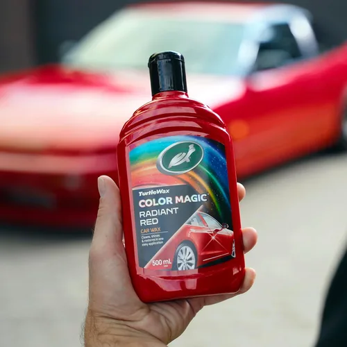 Miniatura 6 de Turtle Wax 52711 Color Magic Cera para Pintura de Coche Restaura Color y Brillo Rojo 500 ml