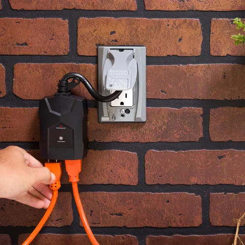 Miniatura 7 de UltraPro Temporizador de Enchufe para Exteriores - Sensor de Anochecer a Amanecer, Temporizador de Luz de Doble Enchufe, Resistente a la Intemperie