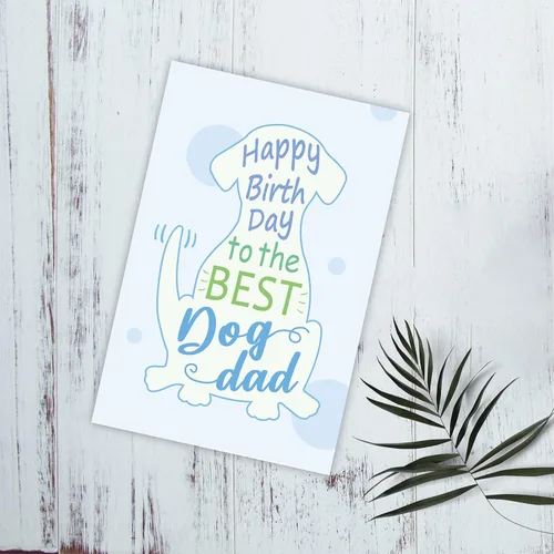 Miniatura 4 de Tarjeta de cumpleaños para papá perro, bonita tarjeta de felicitación para el mejor papá de perro, divertida tarjeta de cumpleaños de The Pooch
